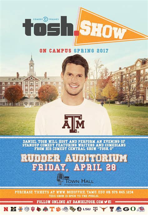 Tosh.Show on Campus – MSC Town Hall