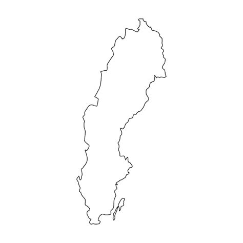 Premium Vector Sweden Map Icon Vector