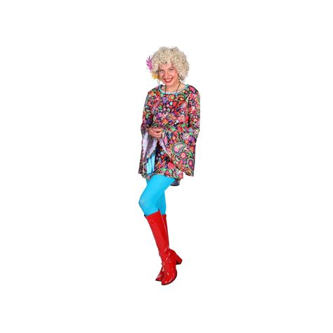 Hippie Jurkje Paisley Dames Jokershop Be Flower Power Kleding