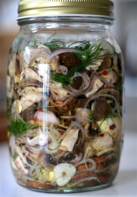 Sweet Dill Pickled Wild Mushrooms Finding Feasts