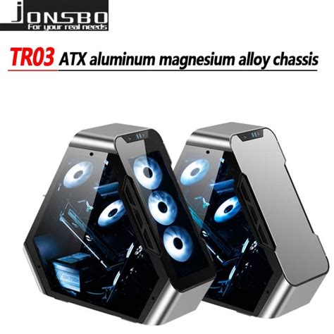 Jonsbo Tr03 Atx Mid Tower Computer Case Triangular Heteroclite Aluminum