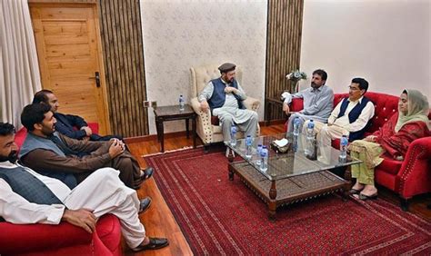 Chief Minister Gilgit Baltistan Haji Gulbar Khan In A Meeting With Ppp