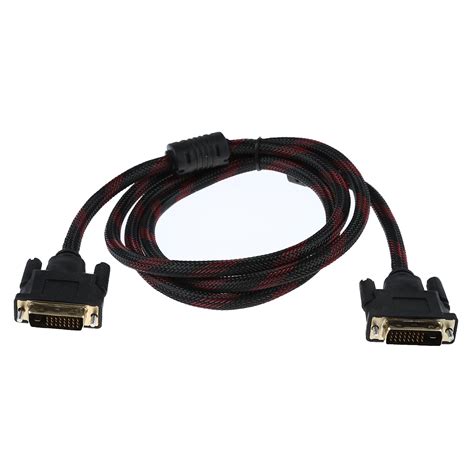 Dvi D Cable 1 5m 24 1 Dual Link Cable Male Male Black And Red Cable