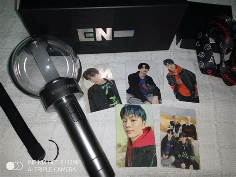 Enhypen Official Lightstick Engene Bong With Manifesto Trading Cards