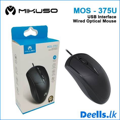 Mikuso Mos U Usb Interface Wired Optical Mouse Deells Lk Sri Lanka