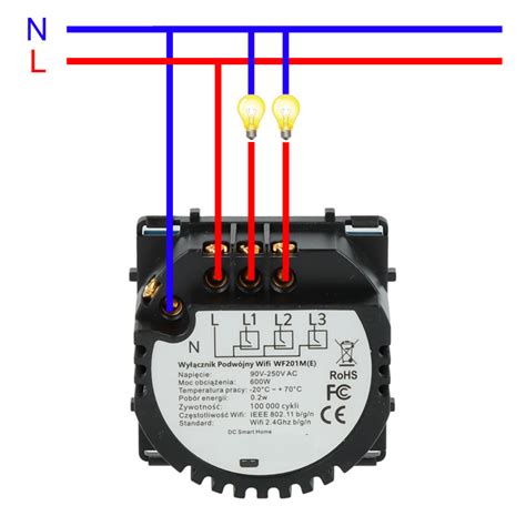W Cznik Dotykowy Podw Jny Wi Fi Bl Bia Y Z N Dc Smart Home