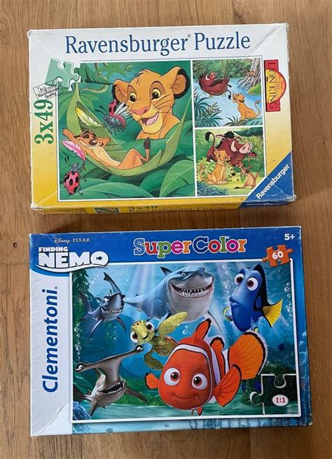 Puzzles Ravensburg Findet Nemo König der Löwen Kaufen auf Ricardo