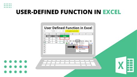 User Defined Functions In Excel