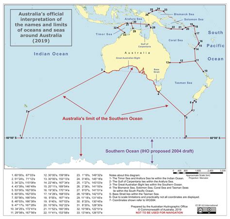 Australia's definition of the Southern Ocean : r/Maps