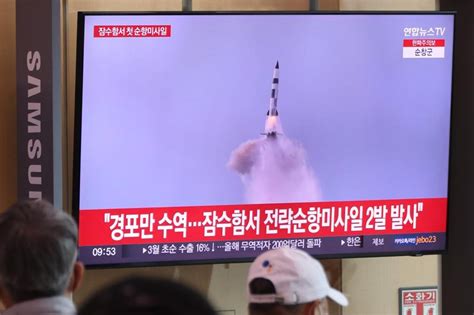 North Korea Fires 2 Submarine Missiles As U S South Korea Start Joint