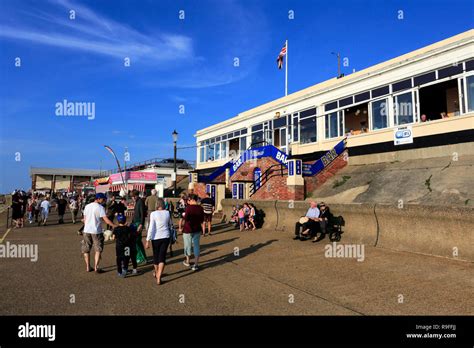 People On The Esplanade Walk Hunstanton Town North Norfolk Coast