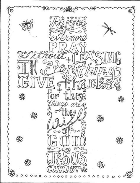 Scripture Adult Coloring Pages Cross Sketch Coloring Page