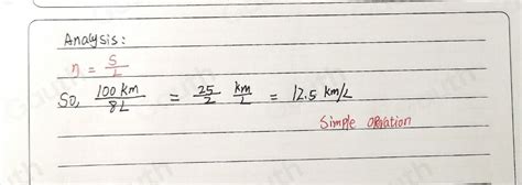 Solved: Lily's car has a fuel efficiency of 8 liters per 100 kilometers ...