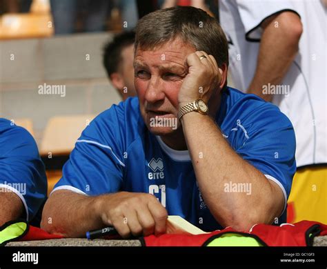 Darlington's manager Colin Todd looks dejected during the Coca-Cola ...