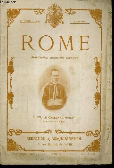 ROME N 18 8 JUIN 1905 SON EMINENCE LE CARDINAL MORAN Le