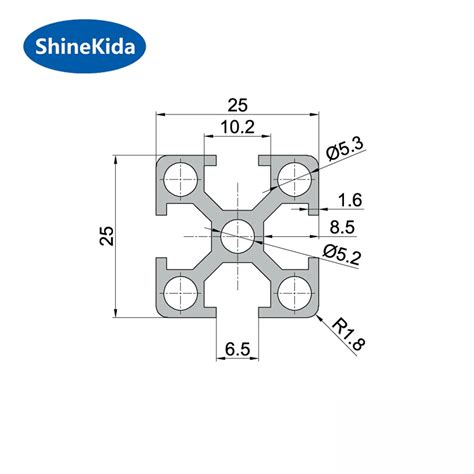 25x25 Aluminum Special Profile 2525 T Slot Extrusion Buy 25x25