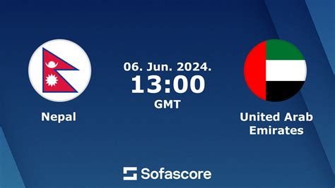 Nepal Vs United Arab Emirates Live Score H H And Lineups Sofascore