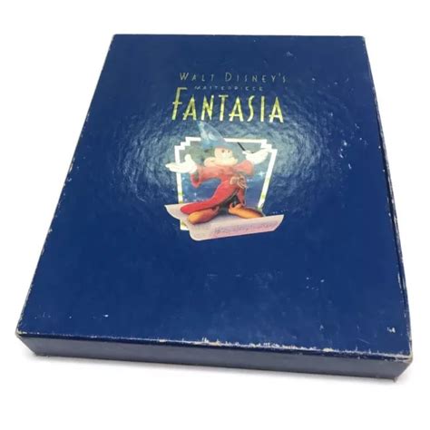 Disney Fantasia Vhs No Cd Book Box Set Masterpiece Deluxe Commemorative