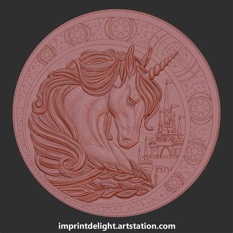 Unicorn Coin Zbrushcentral