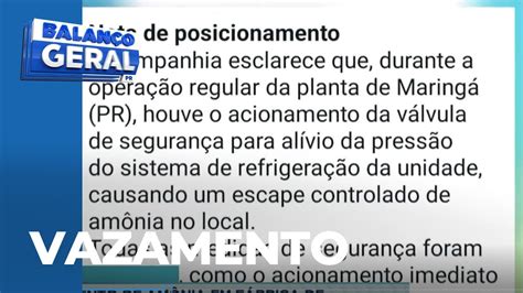 Vazamento de amônia em fábrica de refrigerantes mobiliza os bombeiros