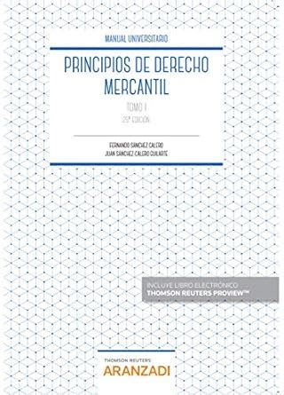 Amazon It Principios De Derecho Mercantil Tomo I Papel E Book