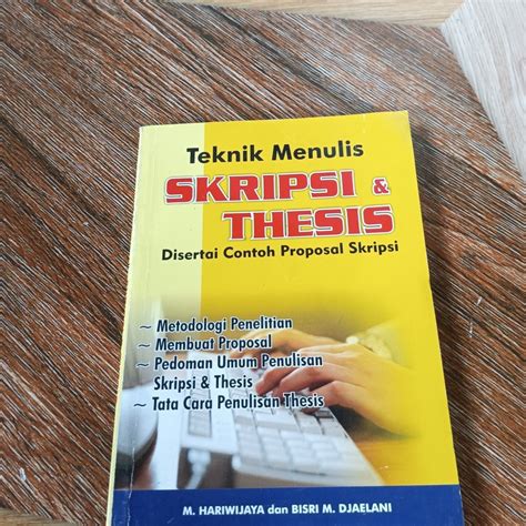 Jual Buku Teknik Menulis Skripsi Thesis Shopee Indonesia