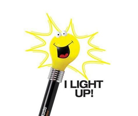 Goofy Light Bulb Pen Light Up Talking Pens