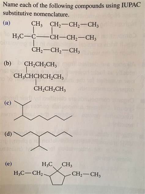 Iupac Nomenclature Important Questions