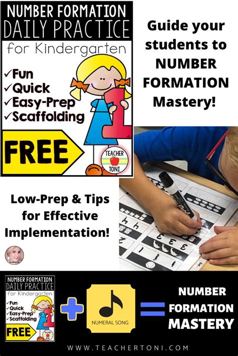 Free Number Formation Activity for Kindergarten | Teacher helper ...