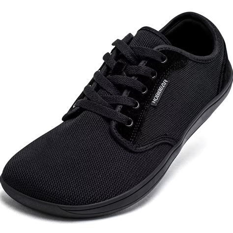 HOBIBEAR Barefoot Minimalist Shoes Womens Mens | Zero Drop | Wide Width Fashion Sneaker Black ...