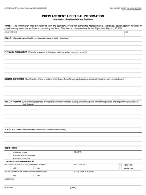 Lic 603 1999 2024 Form Fill Out And Sign Printable Pdf Template