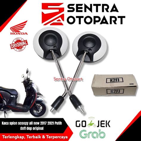 Jual Kaca Spion Scoopy All New 2017 2021 K2f Putih Doff Dop Original