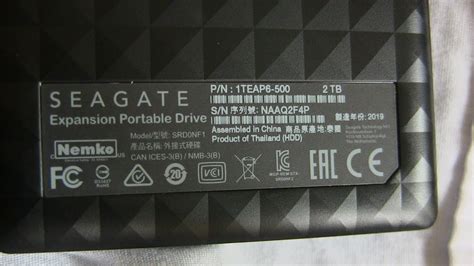 Seagate Tb Expansion Portable Drive Model Srd Nf Usb Powered Unboxing