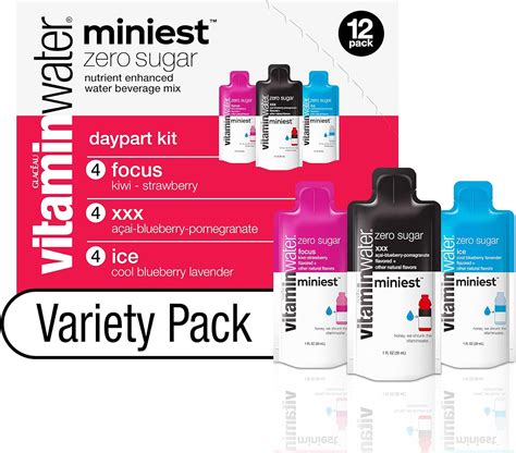 vitaminwater Miniest mezcla de bebidas de agua mejorada cero azúcar y