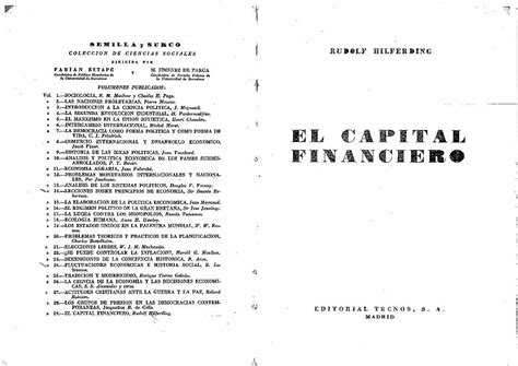 Pdf Hilferding Rudolf El Capital Financiero Pdfslide Net