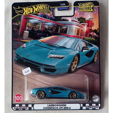 Jual Lamborghini Countach LPI 800 4 Green Boulevard Hot Wheels Premium Shopee Indonesia