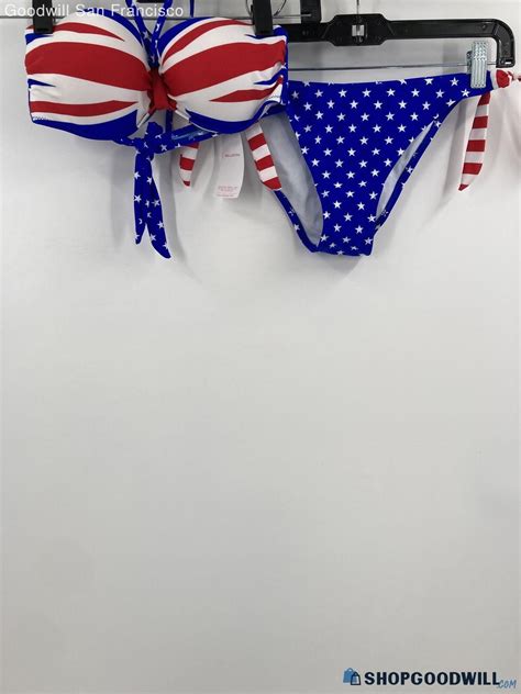 Nwt Relleciga Womens Multicolor Printed Bikini Push Up Top And Hipster