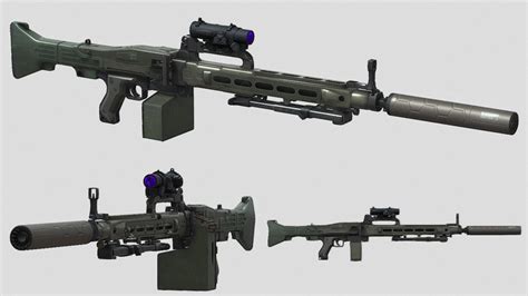 Second Life Marketplace - Scripted MG-3 Tactical CQB machine gun 100% ...