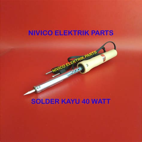 Jual Solder Listrik Gagang Kayu W W Soldering Iron Alat Patri