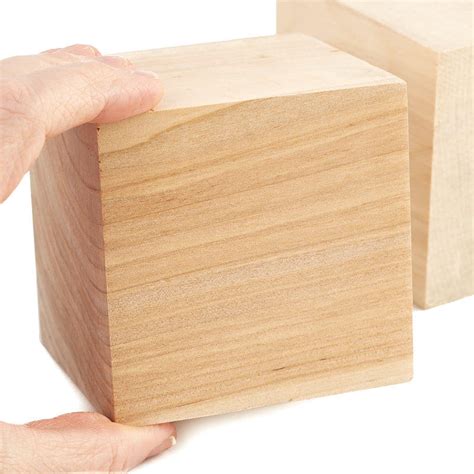 3 Bulk Unfinished Wood Blocks Wooden Cubes Wood Crafts Craft