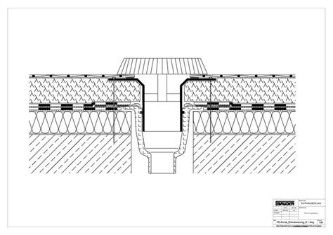 Bauder technische Details Flachdach Entwässerung