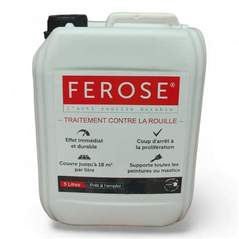 Traitement Curatif Anti Rouille Convertisseur De Rouille Ferose Bidon