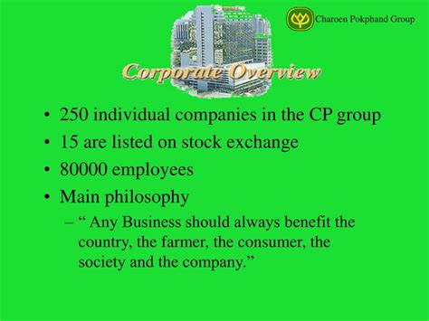 PPT - Charoen Pokphand Group PowerPoint Presentation, free download ...