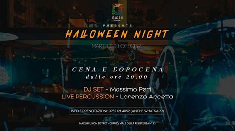 Serata Di Halloween A Comiso Gusto Musica E Divertimento Mazeh