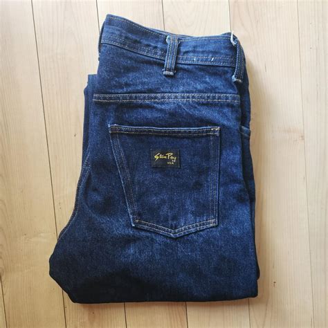 Stan Ray Relaxed Fit Denim Blue Jeans Made In USA Depop