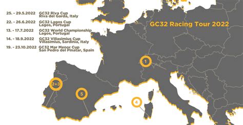 Villasimius And Mar Menor Complete 2022 GC32 Racing Tour Schedule