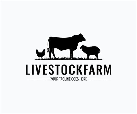 Premium Vector Vintage Livestock Farm Animal Logo Design