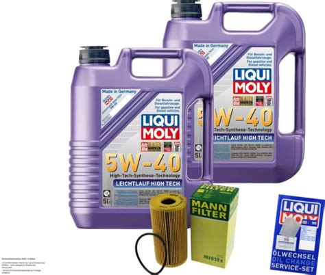 KIT PARA INSPECCIÓN Filtro LIQUI MOLY Aceite 10L 5W 40 Renault Espace