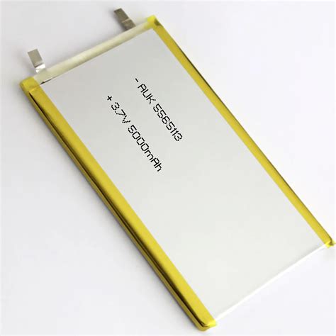 Rechargeable Flat Lithium Polymer Battery Large Capacity 5000mah