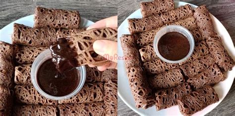 Cara Buat Roti Jala Coklat Yang Lembut Kurang Manis Siap Ada Sos